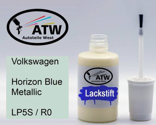 Volkswagen, Horizon Blue Metallic, LP5S / R0: 20ml Lackstift, von ATW Autoteile West.